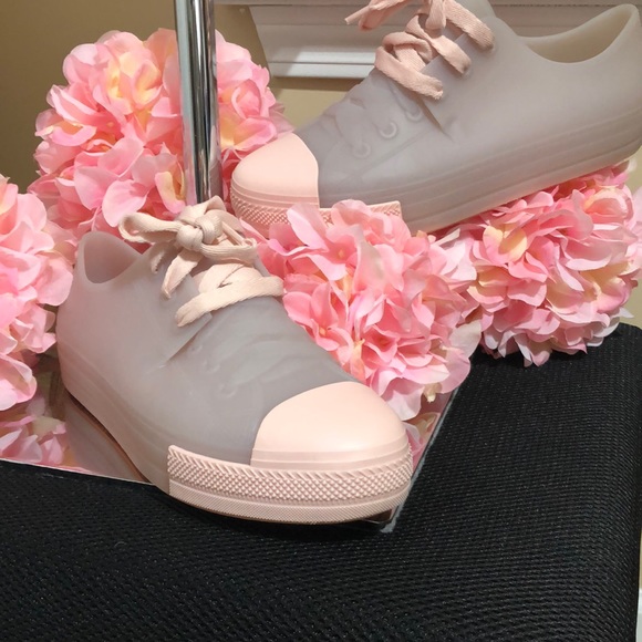 Melissa Shoes - Melissa Pink & Lilac / Gray Clear Sneakers